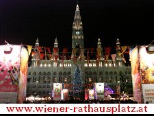 Rathausplatz Wien zu Silvester